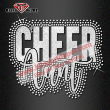 Competition Cheer Uniform Rhinestone Logo Transfers glitter transfer